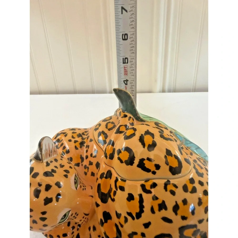 Lynn Chase Designs Yellow Jaguar Jungle Trinket Box Zoo Animal Print